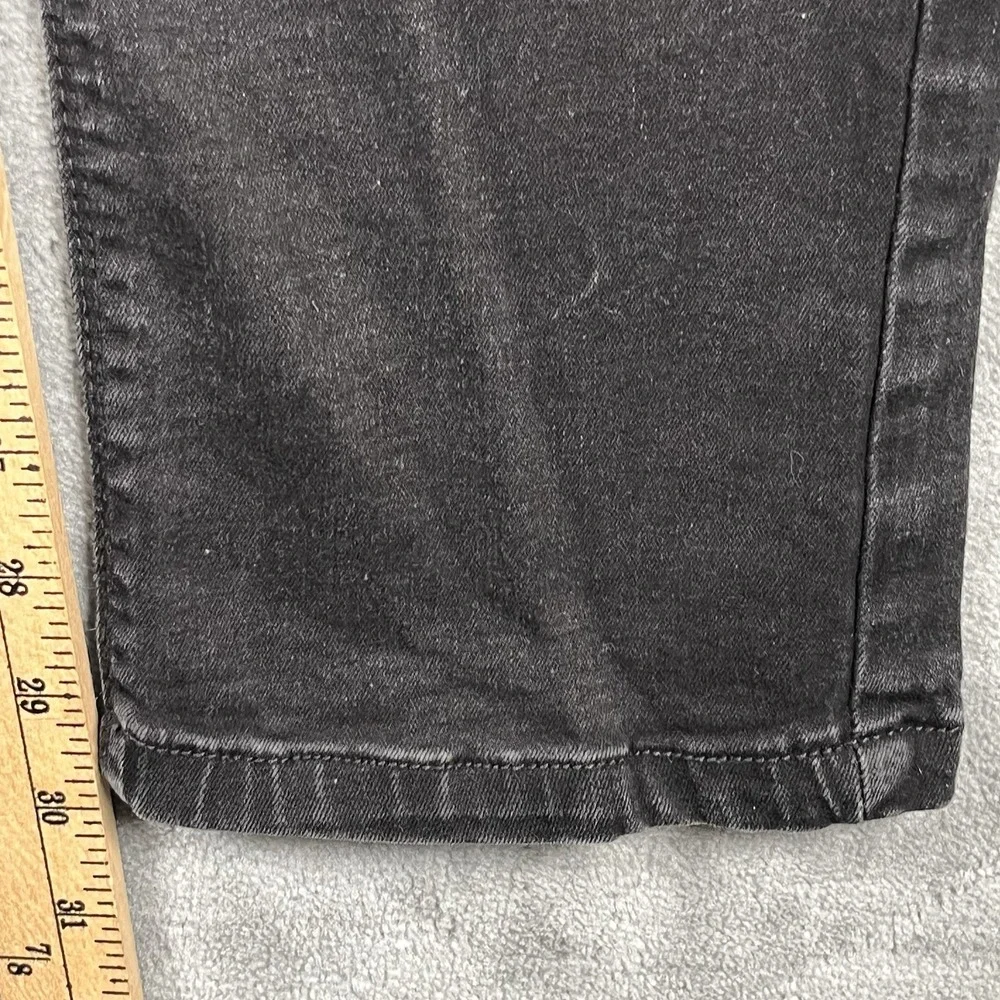 Steves Jeans Mens 33x30 Black Stretch Denim Zip Pocket Slim Straight
